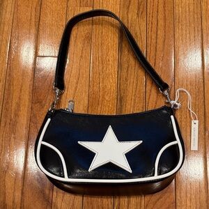 Urban Outfitters Black Shoulder Bag with White Star
